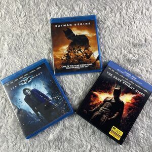 Dark Knight Trilogy Blu-ray Lot (2005, 2008, 2012) Batman Begins Rises 3-Movies